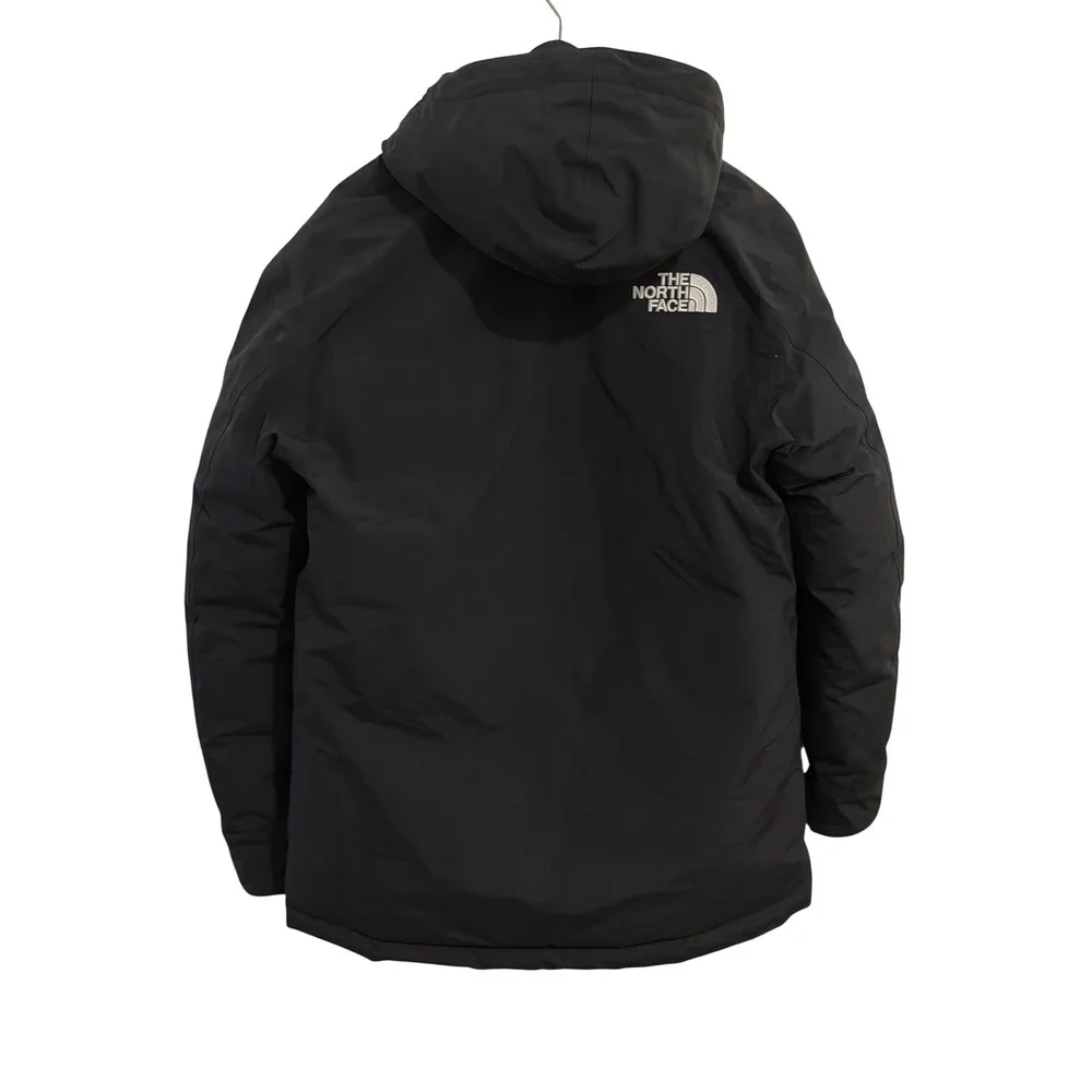 The North Face Down Parka Mens Small Black 550-Fill DryVent Hooded Jacket